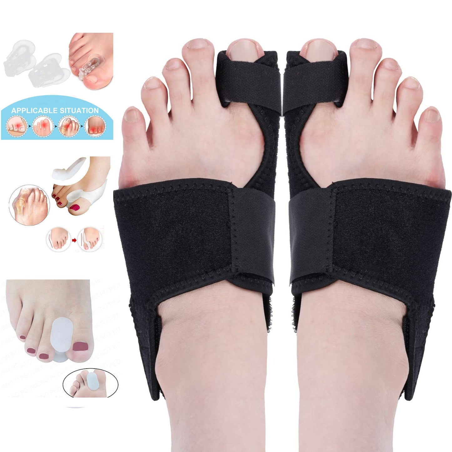 Bunion Corrector Splint Straightener Support Toes Foot Thumb Orthosis Hallux Valgus Corrector Orthopedic Tools 1 Pair