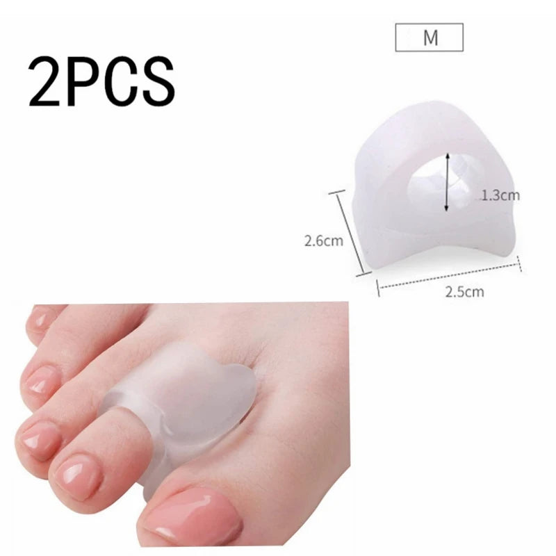 3 Pair Toe Separators Toe Silicone Bunion Guard Foot Care Orthopedic Finger Toe Separator Correction Pad Foot Care Tool