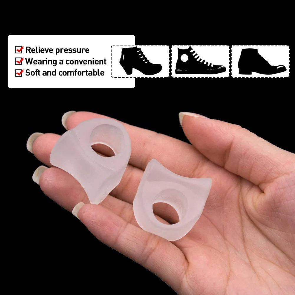 3 Pair Toe Separators Toe Silicone Bunion Guard Foot Care Orthopedic Finger Toe Separator Correction Pad Foot Care Tool