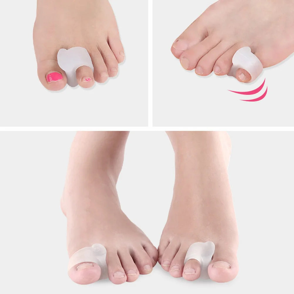 3 Pair Toe Separators Toe Silicone Bunion Guard Foot Care Orthopedic Finger Toe Separator Correction Pad Foot Care Tool