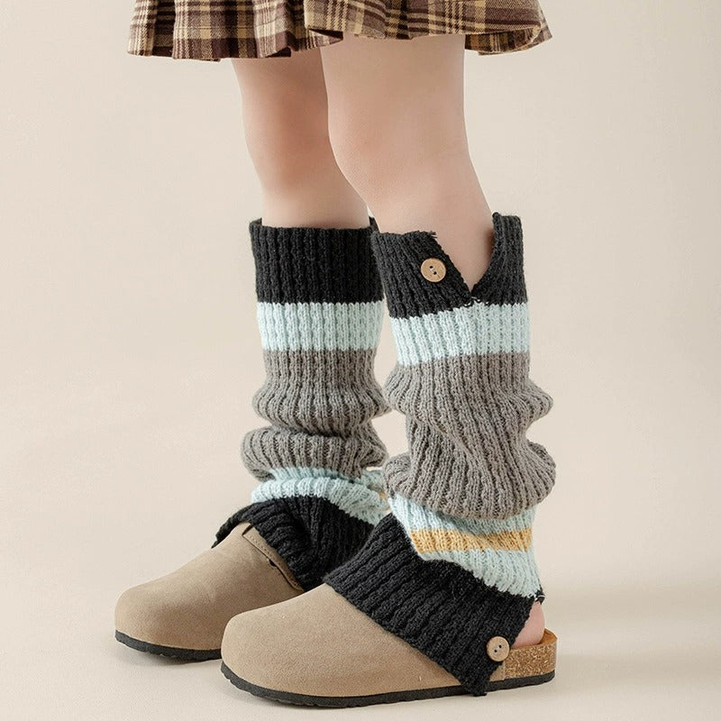 2 Pairs -Stay Stylish & Cozy with Our Japanese Lolita Leg Warmers!