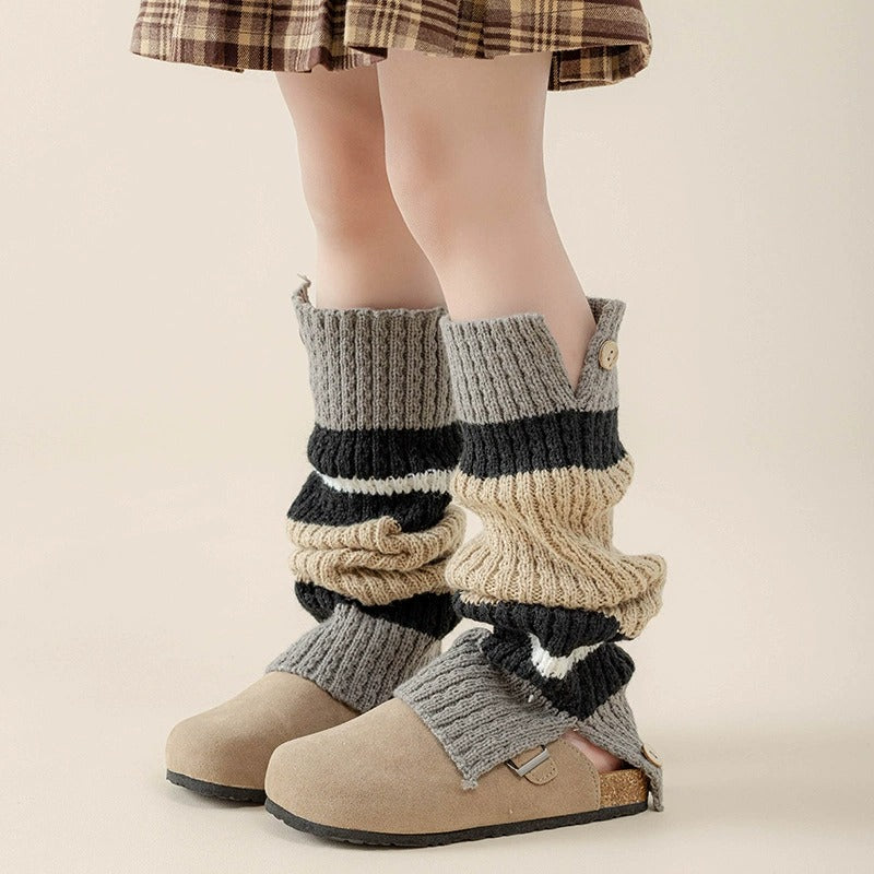 2 Pairs -Stay Stylish & Cozy with Our Japanese Lolita Leg Warmers!