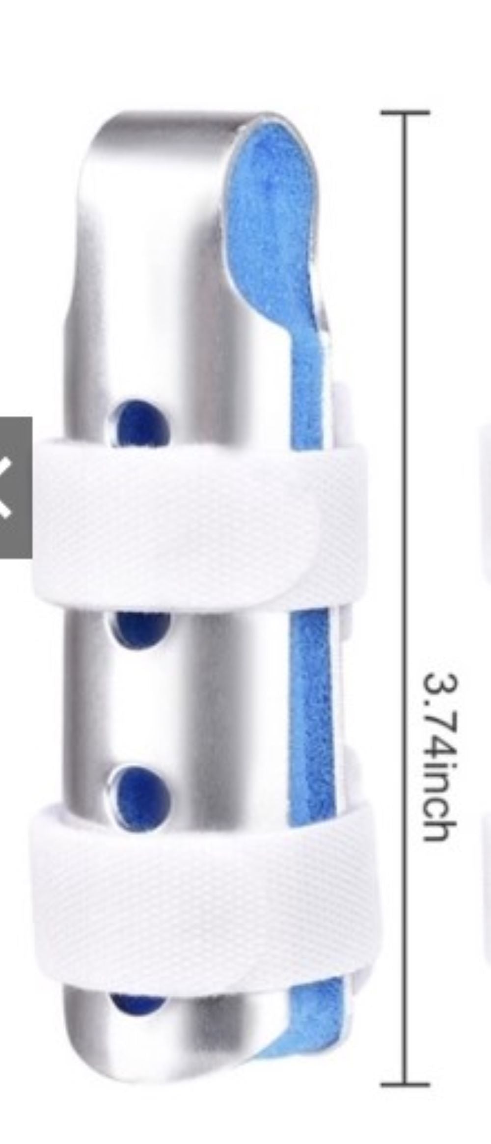 Foam padded aluminum finger brace protector orthopedic Fracture fixation hand finger splint support
