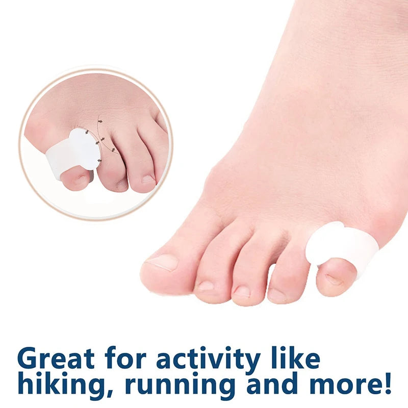 8 Pcs Silicone Gel Bunion Corrector for Pinky Toes – Relief for Blisters, Swelling & Overlapping Toes | Soft & Comfortable Toe Separator for Women & Men