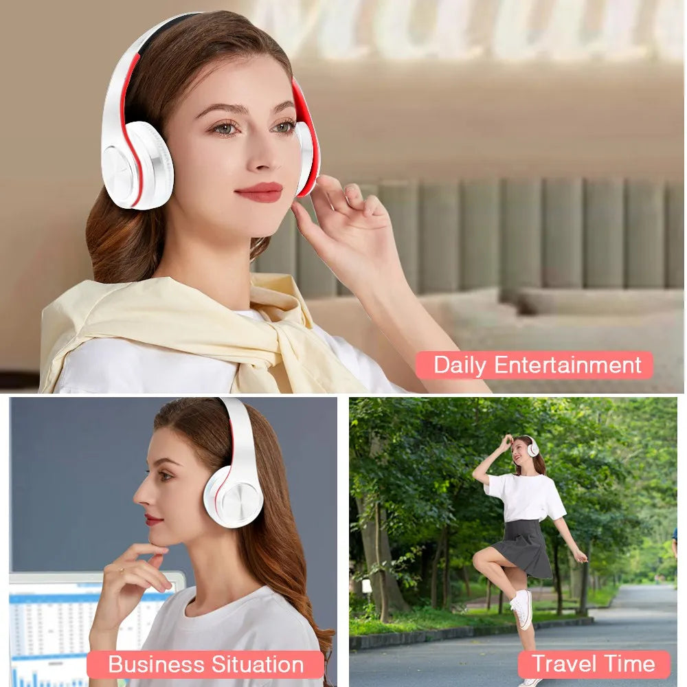 Headphones Bluetooth Headset Earphone Wireless Headphones Stereo Foldable Sport Earphone Microphone Headset Handfree MP3 Player