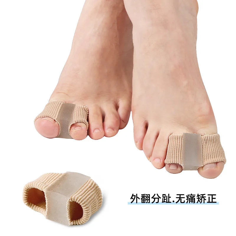 2 Pcs Silicone Toe Spreader Separator Bunion Hallux Valgus Corrector Thumb Finger Correction Straightener Foot Care Tool