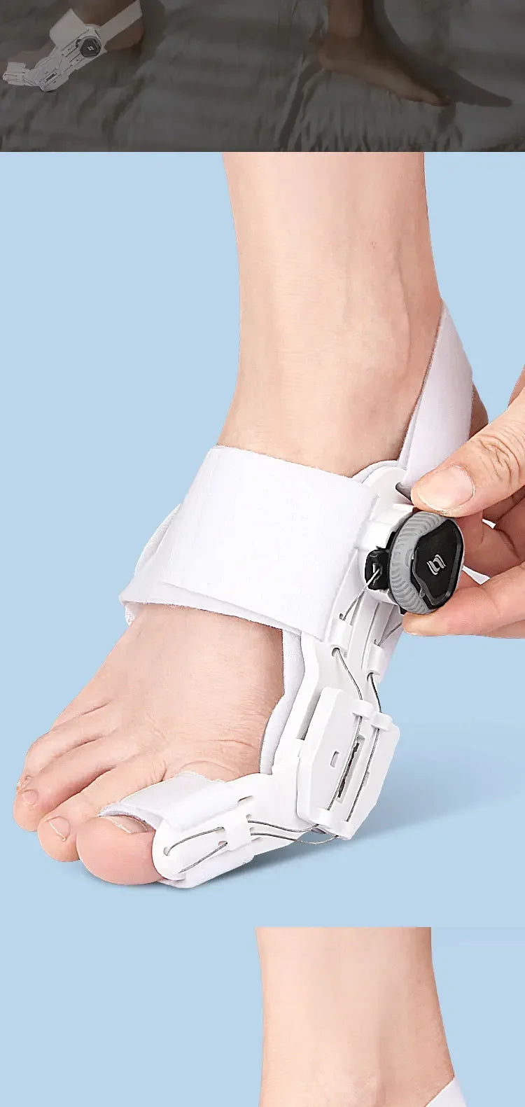 Bunion Corrector & Toe Straightener – Adjustable 3D Support Brace with Silicone Pad, ABS Splint & Comfort Straps for Pain Relief (Hallux Valgus, Big Toe Alignment)