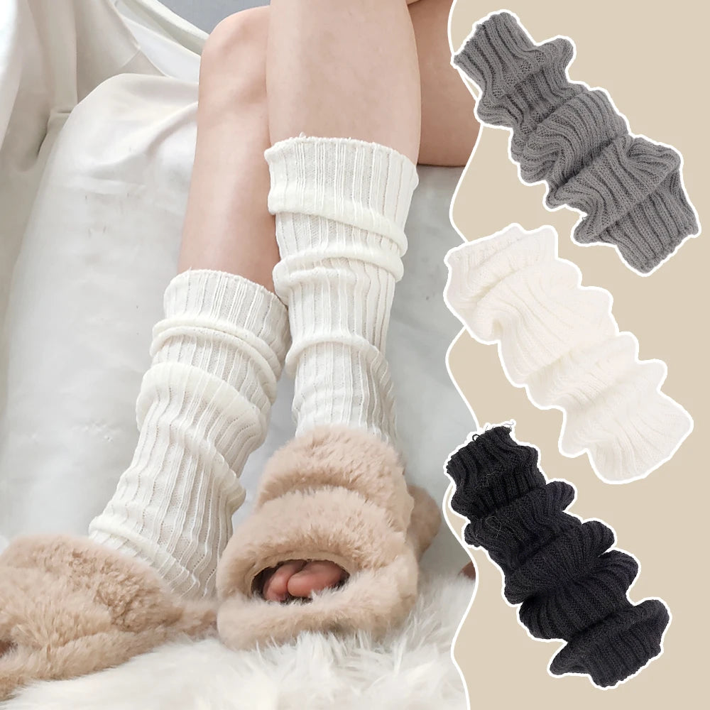 2 Pairs -Stay Stylish & Cozy with Our Japanese Lolita Leg Warmers!