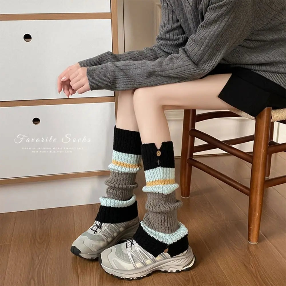 2 pair Women's Leg Warmers – Stretchy Knit Boot Cuffs, Cozy & Fashionable, Non-Slip, Extra Long, for Winter, Dance, Yoga, and Casual Wear (Trendy & Warm)