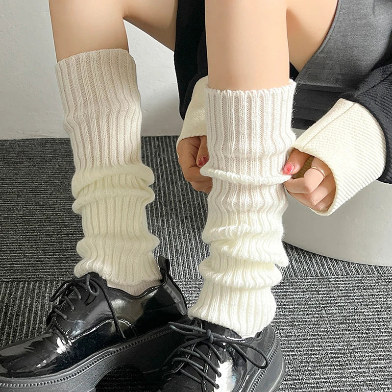 2 Pairs -Stay Stylish & Cozy with Our Japanese Lolita Leg Warmers!