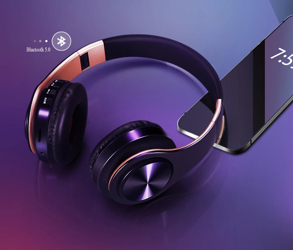 Headphones Bluetooth Headset Earphone Wireless Headphones Stereo Foldable Sport Earphone Microphone Headset Handfree MP3 Player