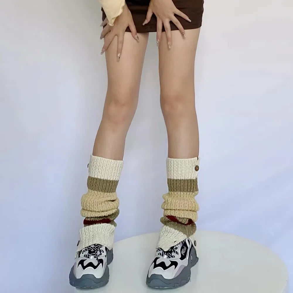 2 pair Women's Leg Warmers – Stretchy Knit Boot Cuffs, Cozy & Fashionable, Non-Slip, Extra Long, for Winter, Dance, Yoga, and Casual Wear (Trendy & Warm)