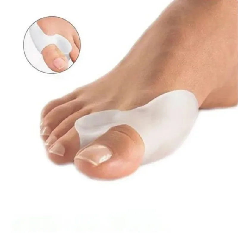 6PCS Silicone Gel Thumb Corrector Bunion Foot Toe Hallux Valgus Protector Separator Finger Straightener Adjuster Foot Care Tool
