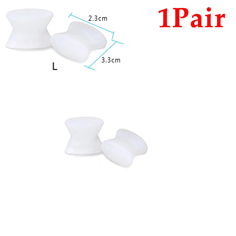 1/5Pair Gel Toe Separator Foot Care Tool Silicone Big Toe Bunion Straightener Valgus Hallux Bunion Protector Corrector Alignment