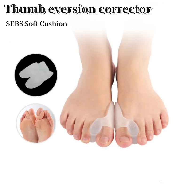 6PCS Silicone Gel Thumb Corrector Bunion Foot Toe Hallux Valgus Protector Separator Finger Straightener Adjuster Foot Care Tool