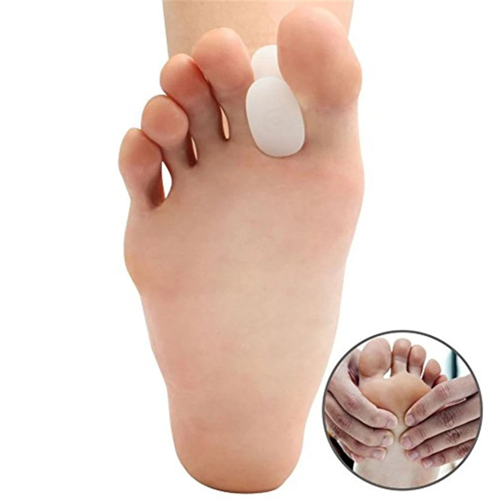 1/5Pair Gel Toe Separator Foot Care Tool Silicone Big Toe Bunion Straightener Valgus Hallux Bunion Protector Corrector Alignment