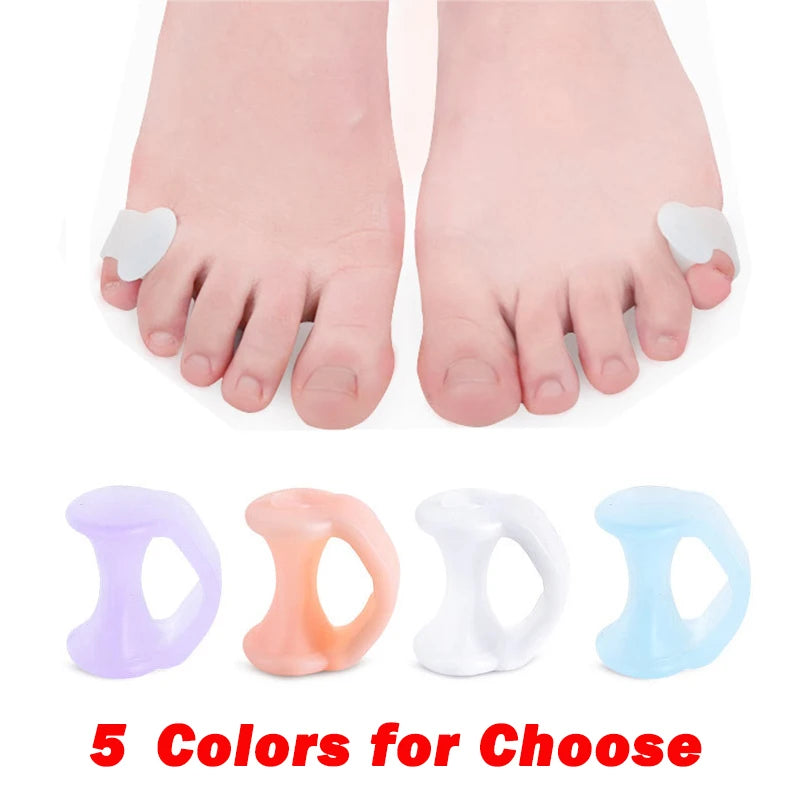 8 Pcs Silicone Gel Bunion Corrector for Pinky Toes – Relief for Blisters, Swelling & Overlapping Toes | Soft & Comfortable Toe Separator for Women & Men