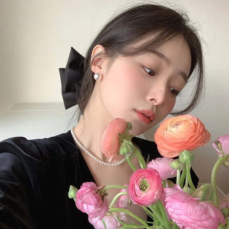 8/10/12/14mm Korean Fashion Pearl Clip Earrings for Women Girls Vintage Golden Ear Cuff Clip Without Pierced Ear Cuff Jewelry