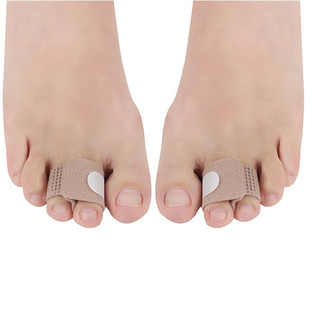 10 Pcs/lot Fabric Toe Finger Straightener Hammer Toe Hallux Valgus Corrector Bandage Toe Separator Splint Wraps Foot Care