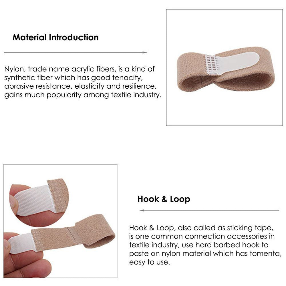 10 Pcs/lot Fabric Toe Finger Straightener Hammer Toe Hallux Valgus Corrector Bandage Toe Separator Splint Wraps Foot Care