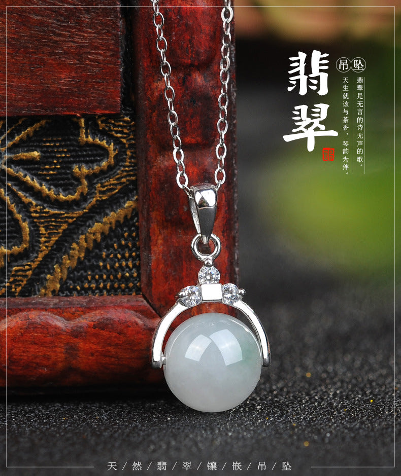 Factory Wholesale Natural Myanmar Emerald Pendant Avalokitesvara Buddha Male Ruyi Gourd Ring Fu Melon Sauteed Green Beans Lucky Beads