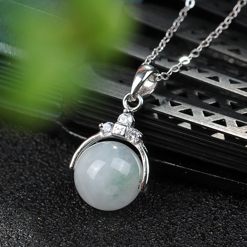 Factory Wholesale Natural Myanmar Emerald Pendant Avalokitesvara Buddha Male Ruyi Gourd Ring Fu Melon Sauteed Green Beans Lucky Beads