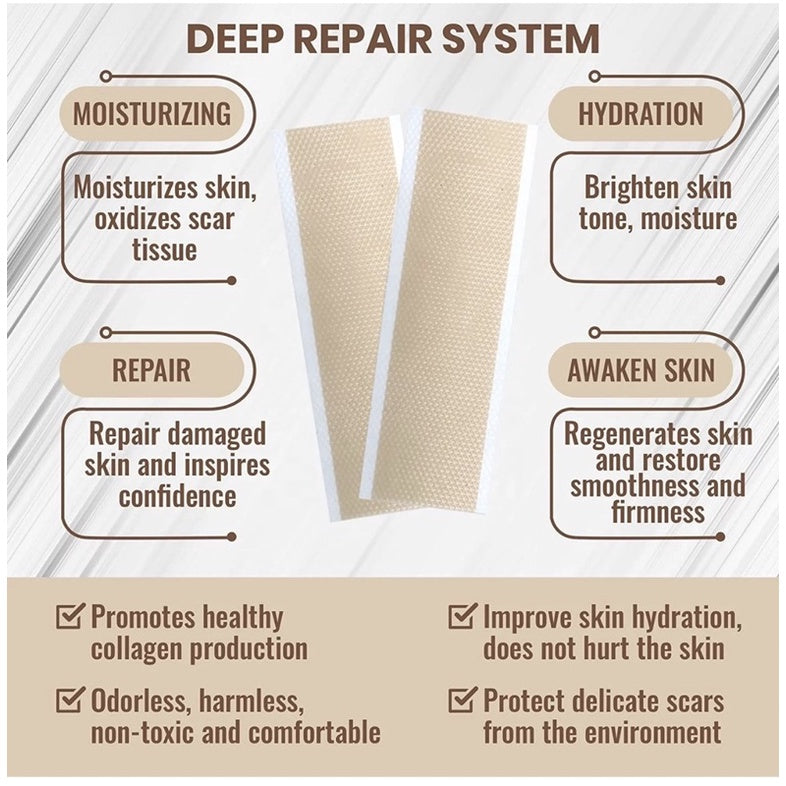 Reusable Silicone Scar Treatment Strips - Professional Quality Scar Reduction Tape for Surgical, C-Section & Injury Scar