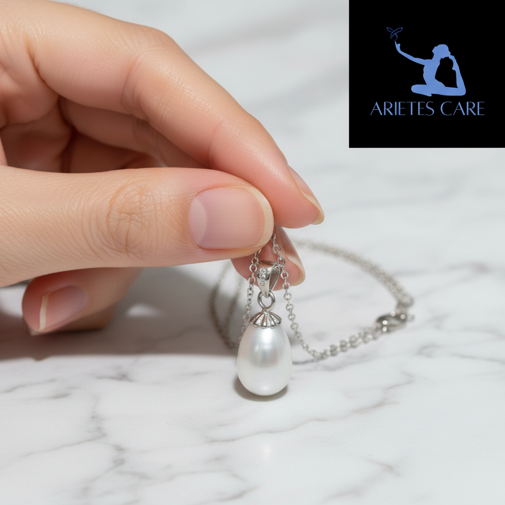 S925 Sterling Silver Teardrop Freshwater Pearl Pendant Necklace for Women | Quiet Luxury Elegant Jewelry Gift