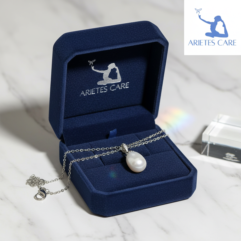 S925 Sterling Silver Teardrop Freshwater Pearl Pendant Necklace for Women | Quiet Luxury Elegant Jewelry Gift