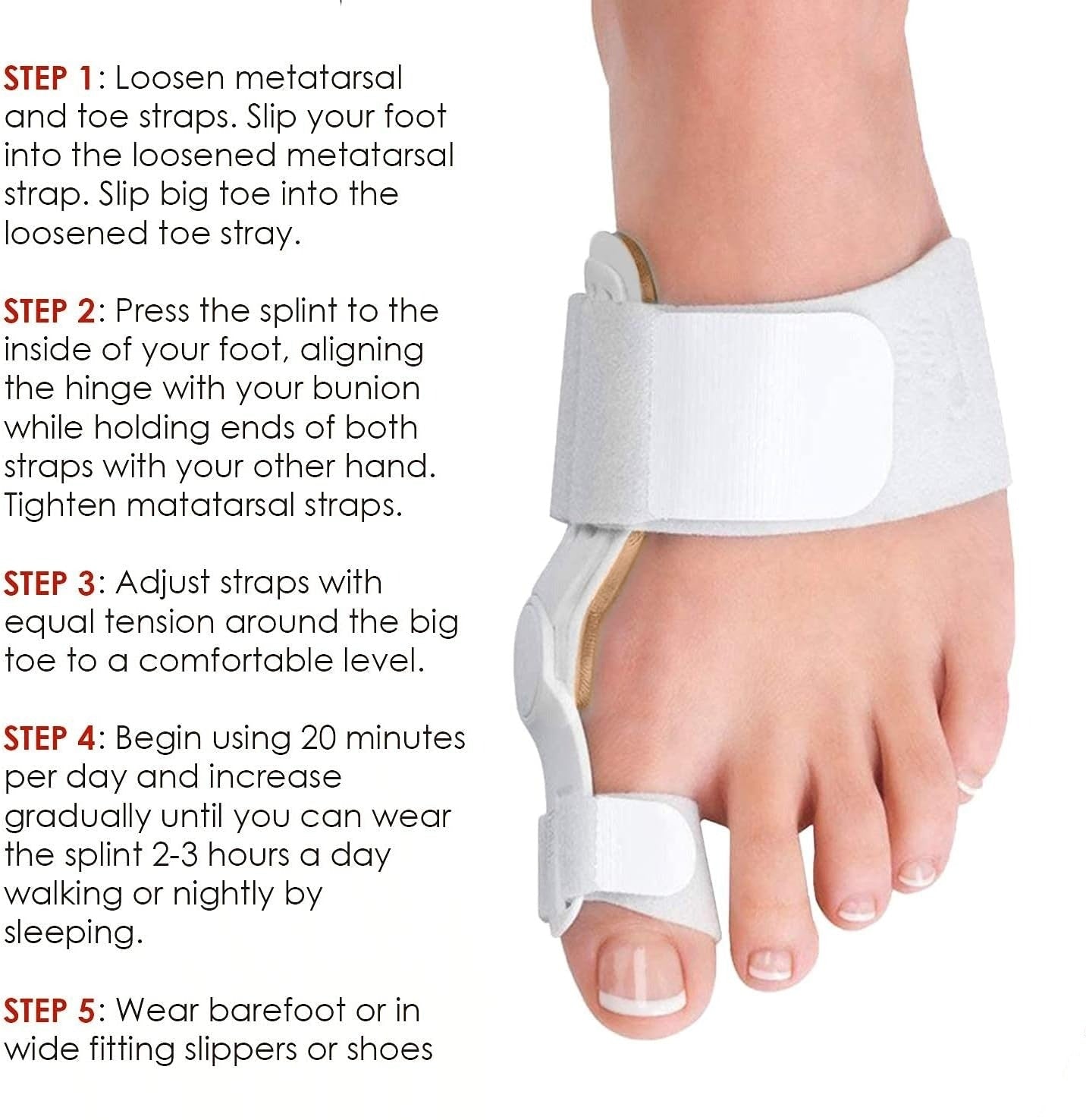 Big Bone Toe Bunion Splint Toe Straightener Corrector De Juanete Foot Pain Relief Hallux Valgus Correction Orthopedic Supplies