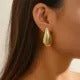 Extra Large Drop Earring Oversized Chunky Hoop Earrings for Women Girl Lightweight Hypoallergenic Gold Plated Big Earrings