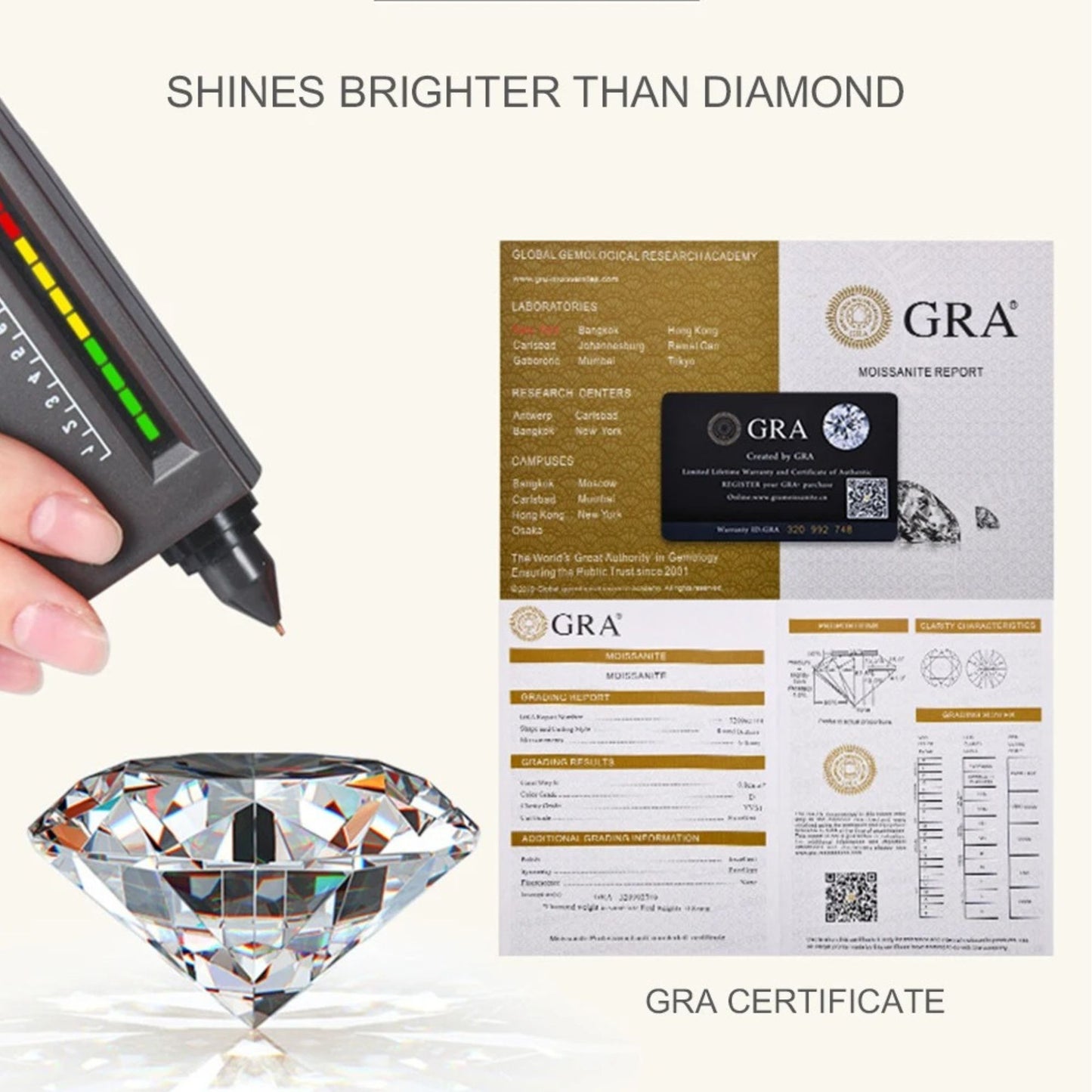 S925 Sterling Silver Moissanite Pendant Necklace – 1 Carat D Color Round Brilliant Cut | Light Luxury Jewelry with GRA Certificate | Elegant Gift for Women