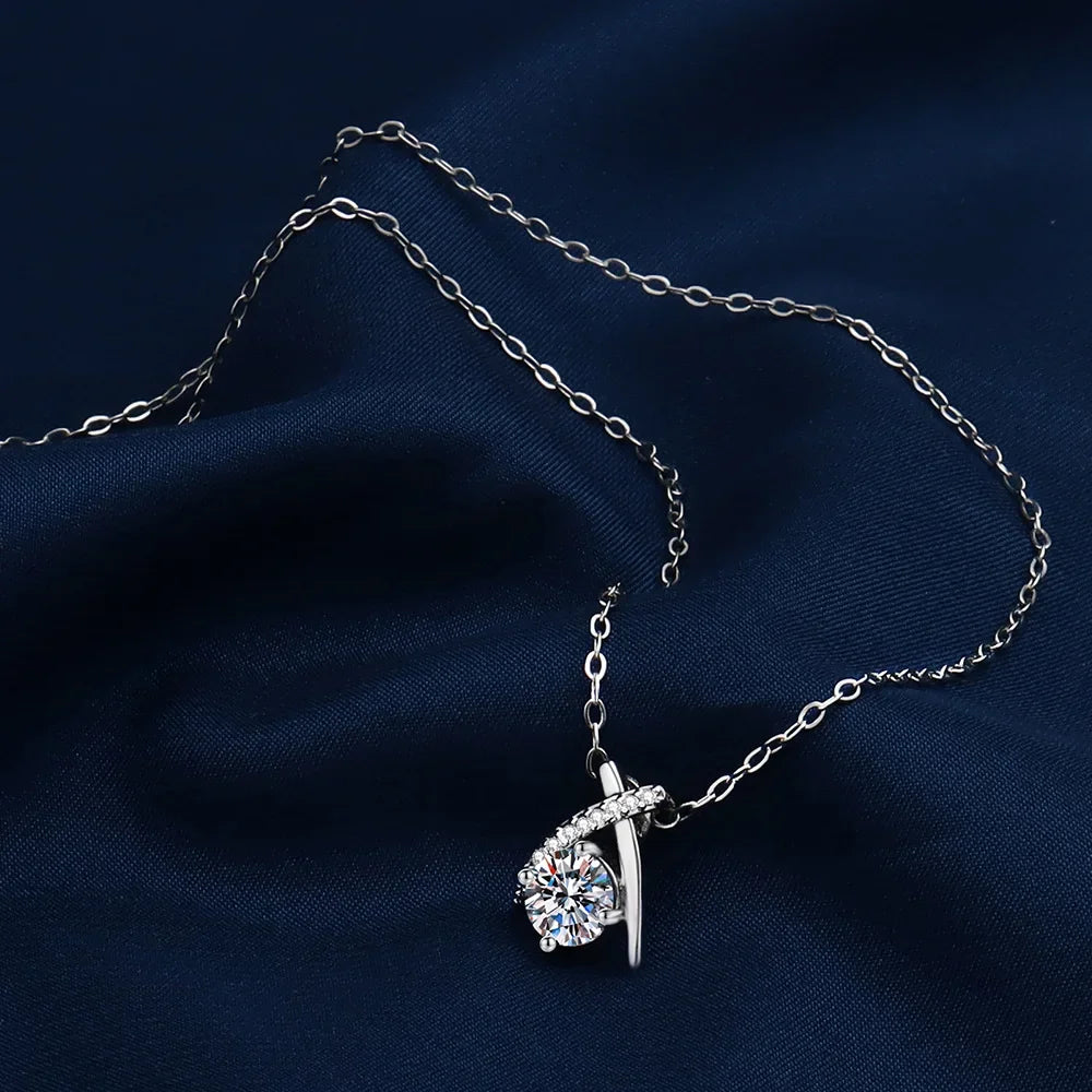S925 Sterling Silver design girl senior sense cross pendant Korean version personality inset zircon necklace boudoir gift