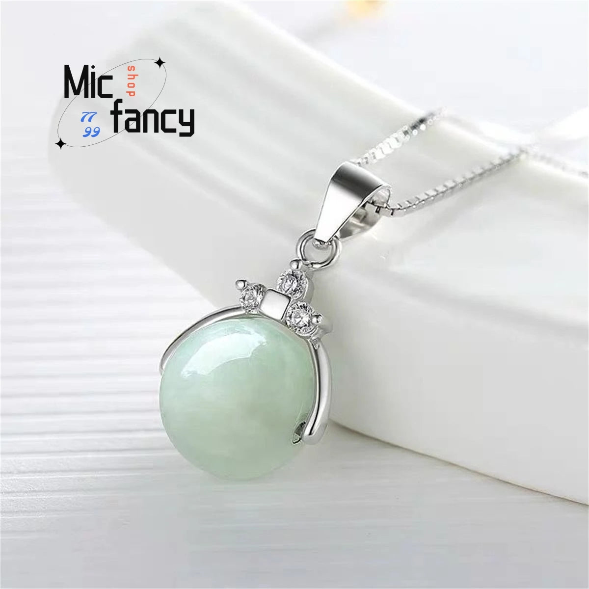 Natural Myanmar Emerald Road Pass Pendant Jade Round Bead Necklace Charm Fashion Jewelry Women Boutique Sweet Romantic Souvenir