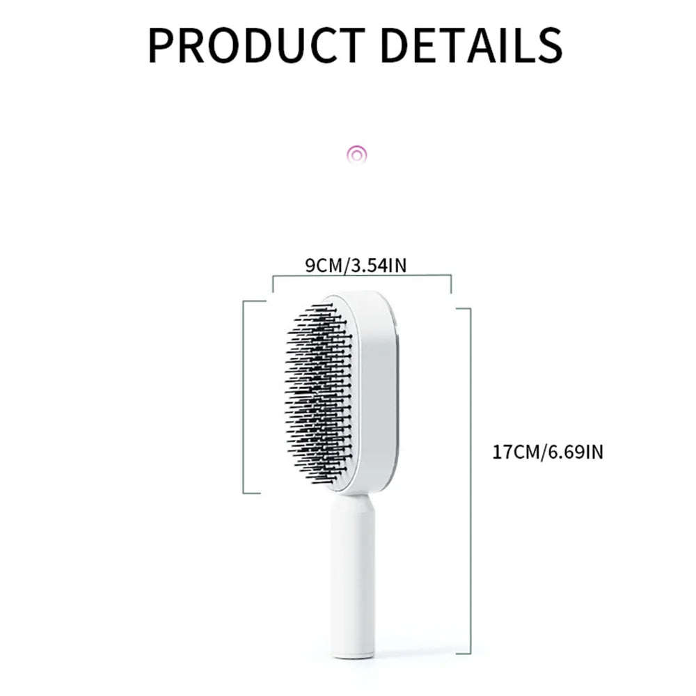 Airbag Massage Combs Self Cleaning Hair Brush Anti-static Wet Dry Curly Detangler Hairbrush Women Hairdressing Styling Hair Tool