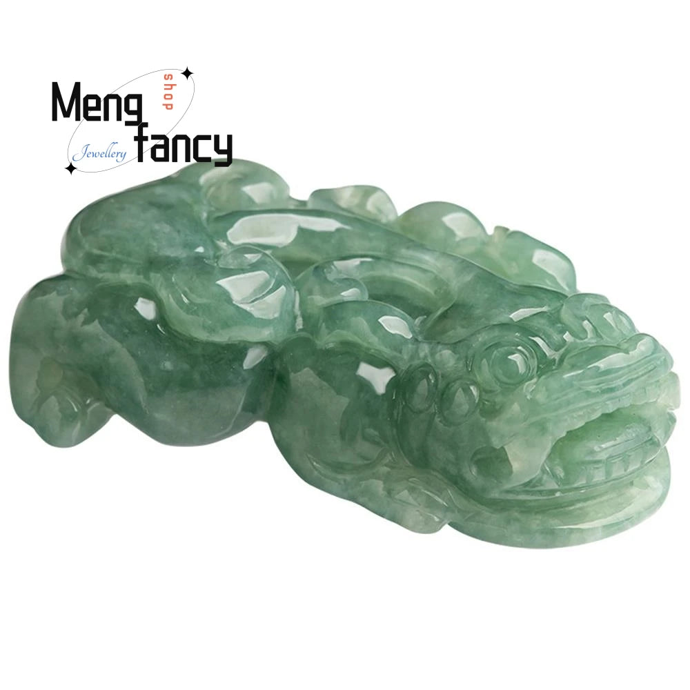 Exquisite Natural Myanmar A-goods Jadeite Oil Green Ruyi Pixiu Glutinous Seed Jade Pendant High-grade Fashion Jewelry Mascots