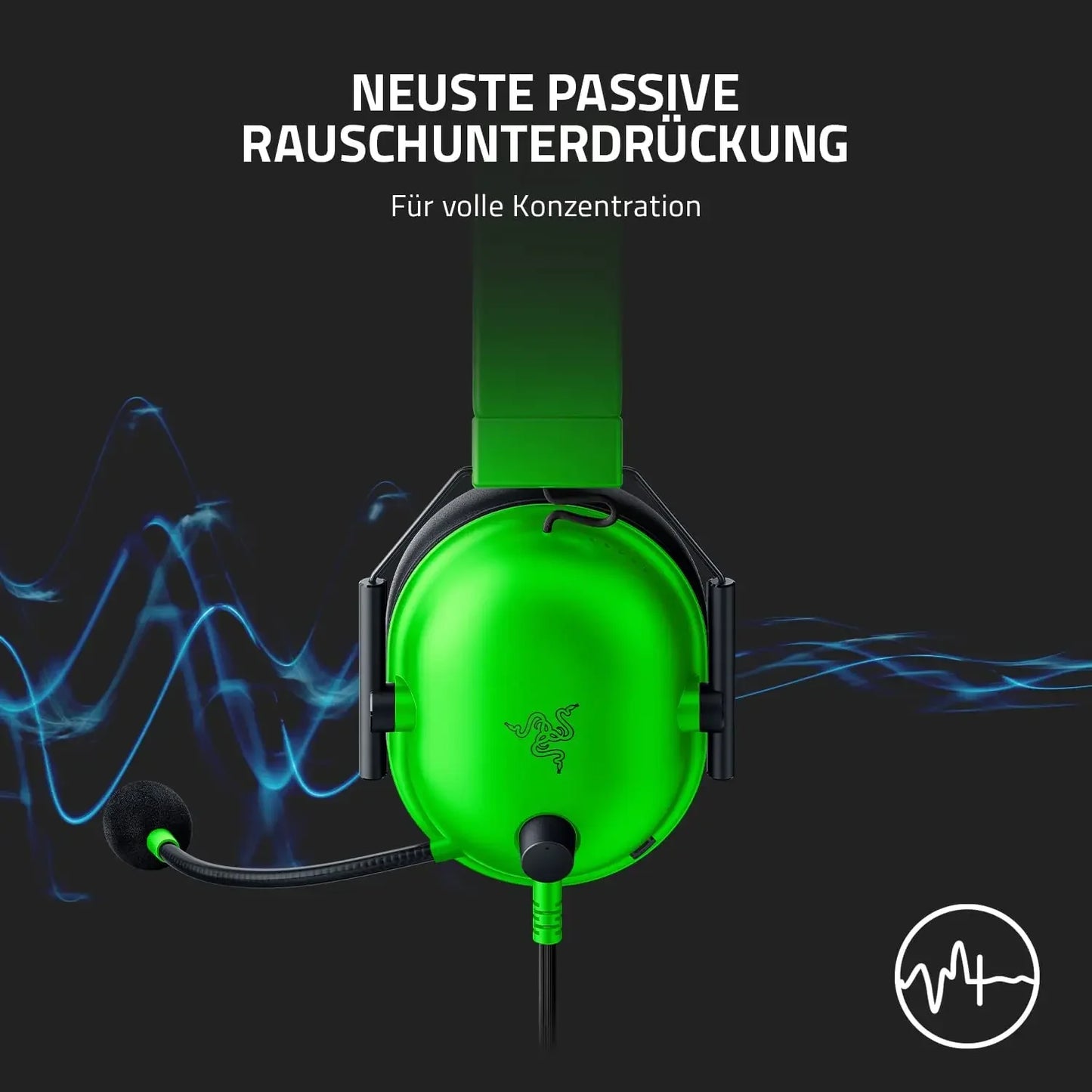 Razer BlackShark V2 X Wired Esports Headset Advanced Passive Noise Cancellation, 7.1 Surround Sound, Hyperclear Cardioid Mic