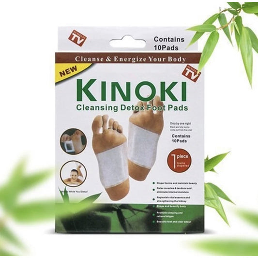 Kinoki 50/100 PCS Natural Ginger Salt Detox Foot Patches - For Relaxation, Detoxification, Enhancing Sleep, Body