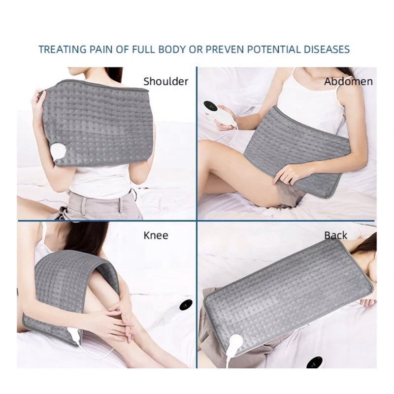 Heated Pad with Timer | Comforting Heat Pack for Full Body Relief | Perfect for Therapeutic Massage, Menstrual Pain, an
