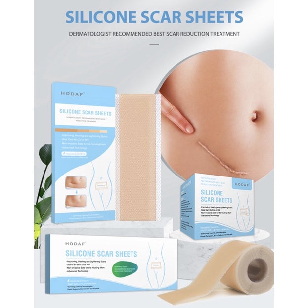 Reusable Silicone Scar Treatment Strips - Professional Quality Scar Reduction Tape for Surgical, C-Section & Injury Scar