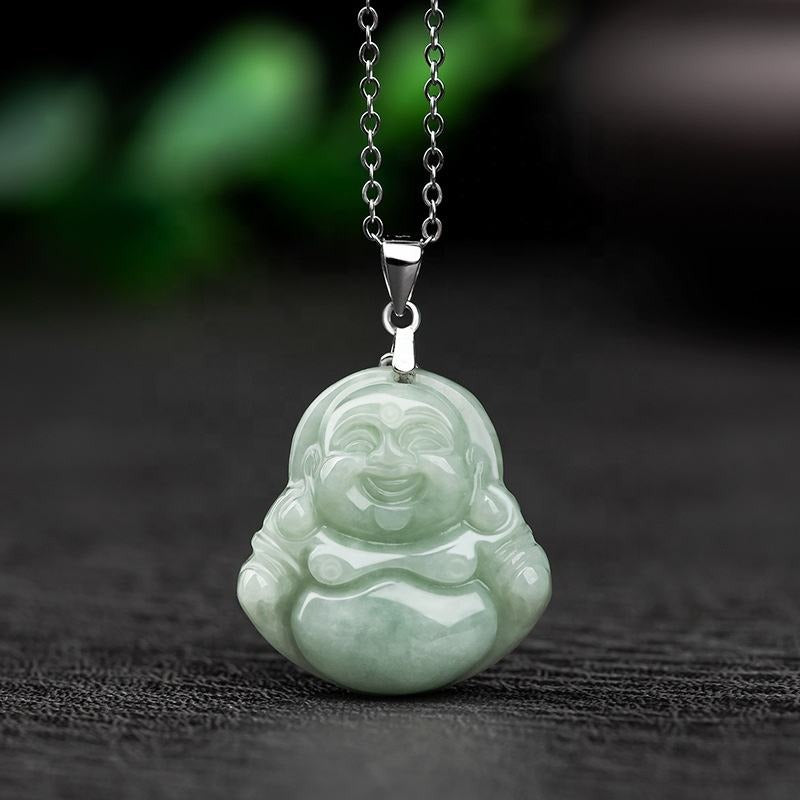 Natural Jade Buddha Pendant