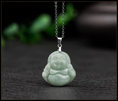 Natural Jade Buddha Pendant