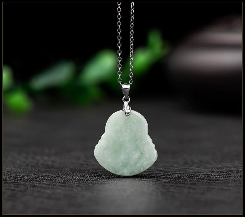 Natural Jade Buddha Pendant