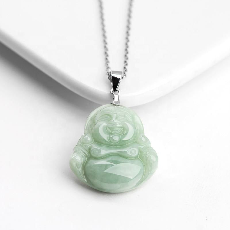 Natural Jade Buddha Pendant