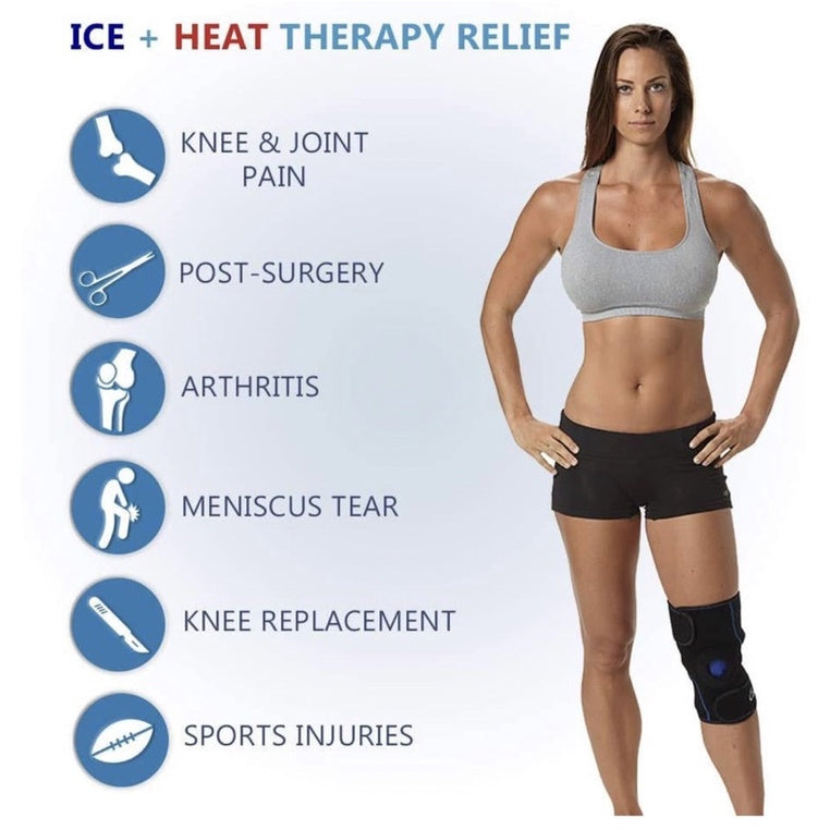 Cold Therapy Gel Wrap for Knee Pain Relief and Rapid Recovery - Reusable, Easy-to-Use Knee Brace for Sport Injuries