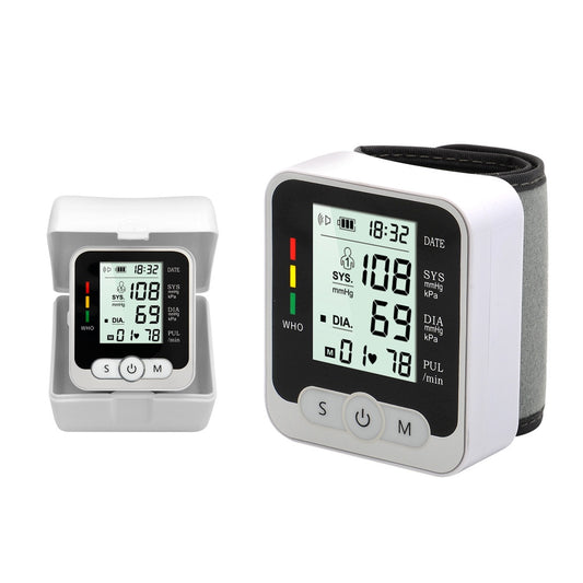 Aparelho De Pressao Digital Automatico De Pulso G-Tech GP400 Household Electronic Blood Pressure Measurement Wrist Sphygmomanometer