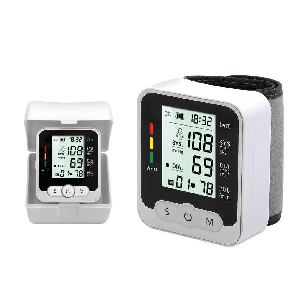 Aparelho De Pressao Digital Automatico De Pulso G-Tech GP400 Household Electronic Blood Pressure Measurement Wrist Sphygmomanometer