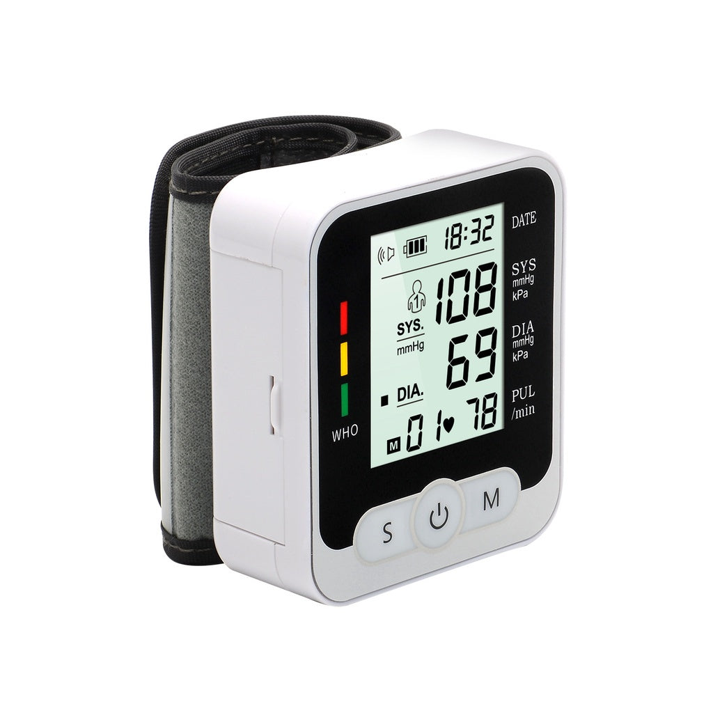 Aparelho De Pressao Digital Automatico De Pulso G-Tech GP400 Household Electronic Blood Pressure Measurement Wrist Sphygmomanometer