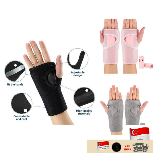 Adjustable Wrist Brace Guard Durable Steel Wrist Splint Support Strap Carpal Tunnel Tendonitis Stabilizer Arthritis Pain