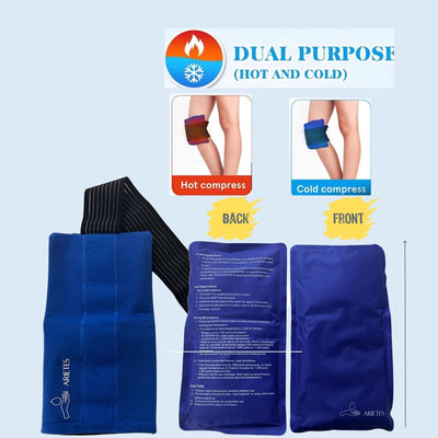 Cold Therapy Gel Wrap for Knee Pain Relief and Rapid Recovery - Reusable, Easy-to-Use Knee Brace for Sport Injuries